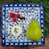 Teller / Platte 20x20 cm, Katze, BSN A-0105^Bunzlauer Keramik New