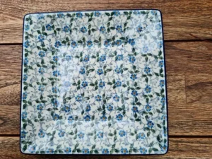 Teller / Platte 20x20 cm, Summer Wind^Bunzlauer Keramik Discount