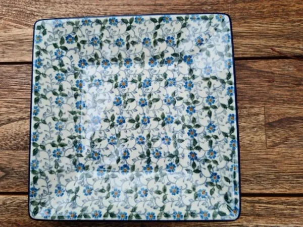 Teller / Platte 20x20 cm, Summer Wind^Bunzlauer Keramik Discount