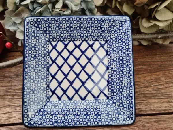 Teller / Platte 15x15 cm, Tradition 2, BSN m-101^Bunzlauer Keramik Hot