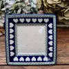 Teller / Platte 15x15 cm, White Valentine, BSN R-159^Bunzlauer Keramik Clearance