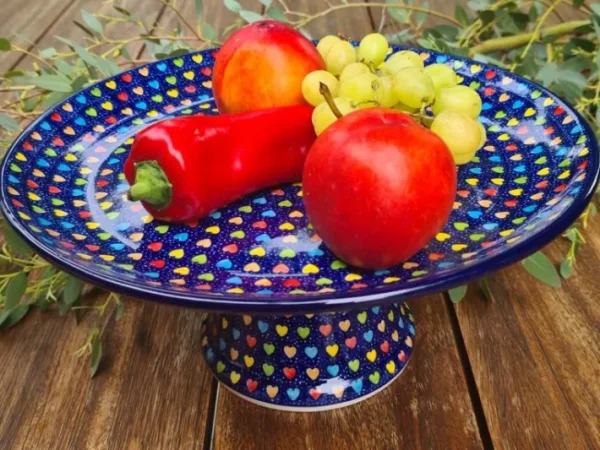 Tortenplatte auf Fuß, Ø 29cm, 13cm, Träume, BSN A-1375^Bunzlauer Keramik Best