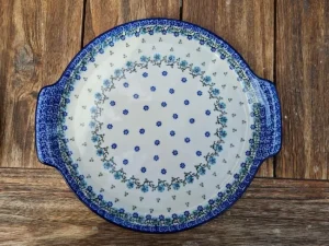 Tortenplatte, ca. Ø 33/30 cm, Fleur Delicate, BSN J-4608^Bunzlauer Keramik New