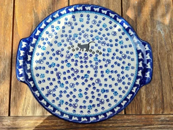 Tortenplatte, ca. Ø 33/30 cm, Katze, BSN A-0062^Bunzlauer Keramik Hot