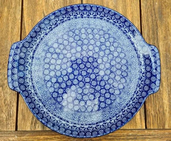 Tortenplatte, ca. Ø 33/30 cm, Lace^Bunzlauer Keramik New