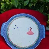 Tortenplatte, ca. Ø 33/30 cm, Prinzessin rot^Bunzlauer Keramik Sale