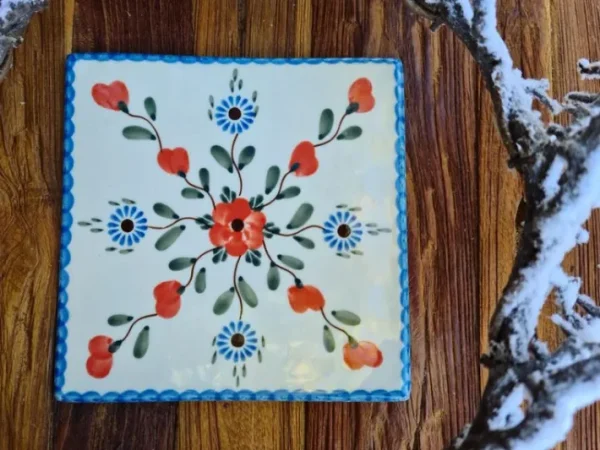 Untersetzer, 15 x 15 cm, Tradition 53, BSN J-3059^Bunzlauer Keramik New