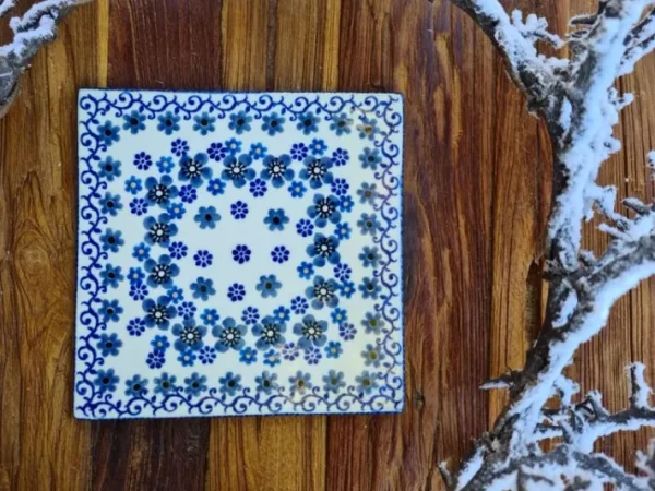Untersetzer, 15 x 15 cm, Winter Garden, BSN J-1879^Bunzlauer Keramik Online