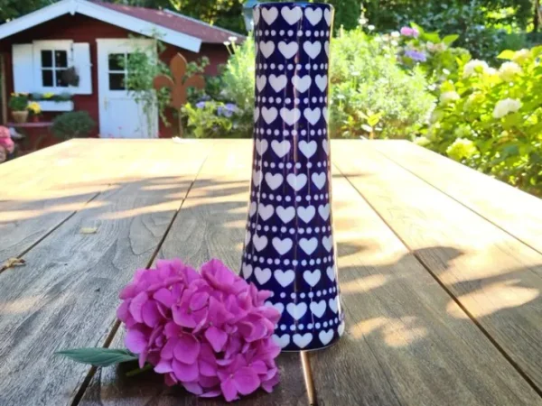 Vase, ca. 25 cm, 750 ml, Ich Dich auch, BSN s-448^Bunzlauer Keramik New