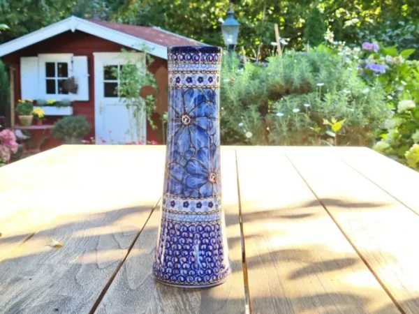 Vase, ca. 25 cm, 750 ml, Unikat 4 - BSN 2298 unterschiedlich bemalt^Bunzlauer Keramik Online