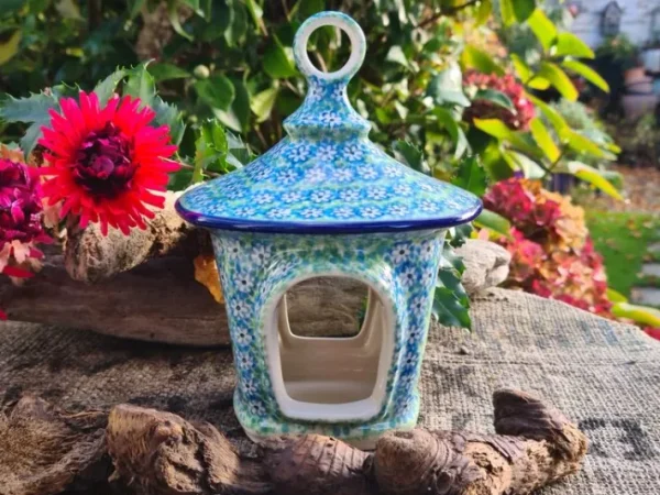 Vogelhaus , ca. Höhe 20 cm, 16 x 14 cm, Smile^Bunzlauer Keramik New