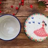 Wasser-Butterdose, Prinzessin rot^Bunzlauer Keramik Best