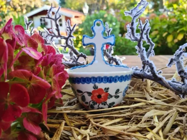 Weihwasserbecken, Höhe 14 cm, Tradition 53, Bunzlauer Geschirr^Bunzlauer Keramik Outlet