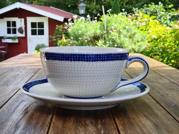 XXL Einzelstück! Tasse mit Untertasse, 4 l Vol., Tradition 26 - BSN 6152^Bunzlauer Keramik Fashion