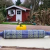 XXL Teigrolle / Kuchenrolle, 45cm, Unikat 58^Bunzlauer Keramik New