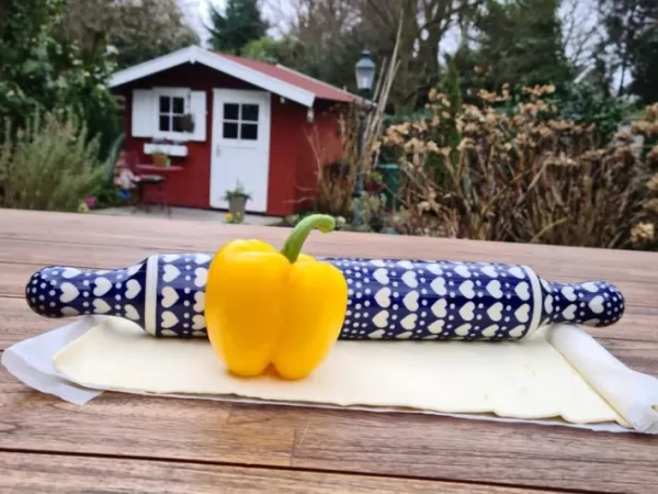 XXL Teigrolle / Kuchenrolle, 45cm, Ich Dich auch, BSN m-997^Bunzlauer Keramik Sale