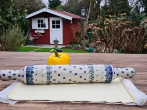 XXL Teigrolle / Kuchenrolle, 45cm, Royal Blue, BSN A-1655^Bunzlauer Keramik New