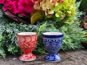 Yin und Yang, 2er Set Eierbecher^Bunzlauer Keramik Best
