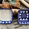Zweisamkeit, 2er Set, Schale, 9,5 x 9,5 cm,4,5 cm, BSN J-4539^Bunzlauer Keramik New