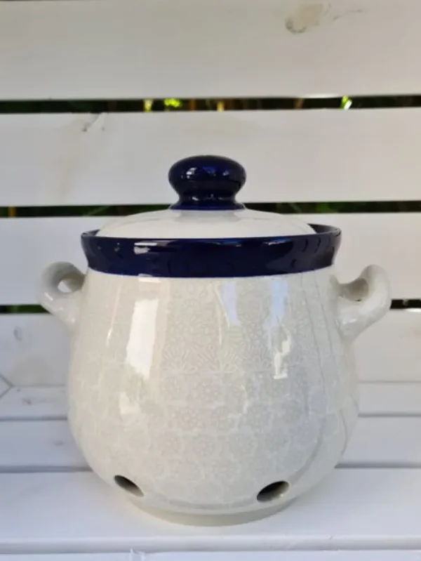 Zwiebeltopf, 1500 ml, White Lace^Bunzlauer Keramik Sale